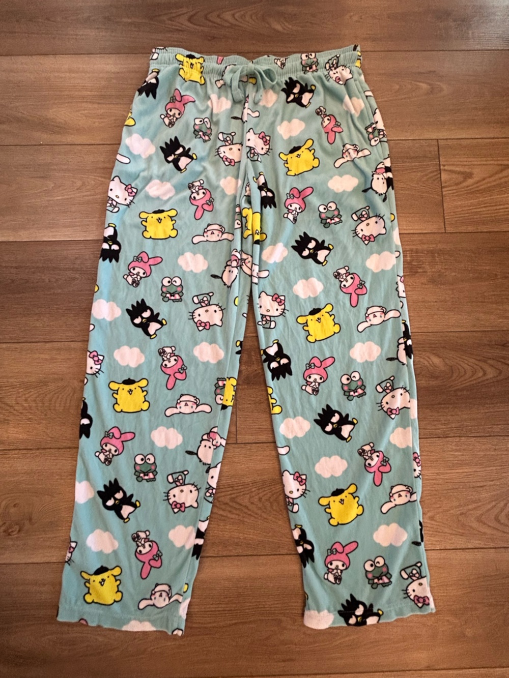 Hello Kitty Sanrio Pajama Pants Lounge Sleepwear Medium Kawaii